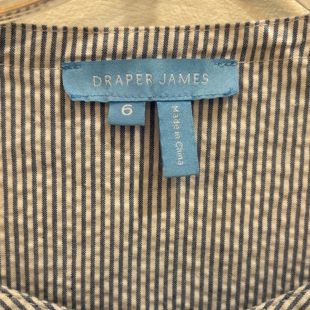 Draper James Women’s Light Blue Ruffle Front Dress - Picture 3 of 4
